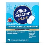 Alka-Seltzer Plus Powerfast Fizz Cough & Chest Congestion, Cool Blueberry Pomegranate, 24 CT, thumbnail image