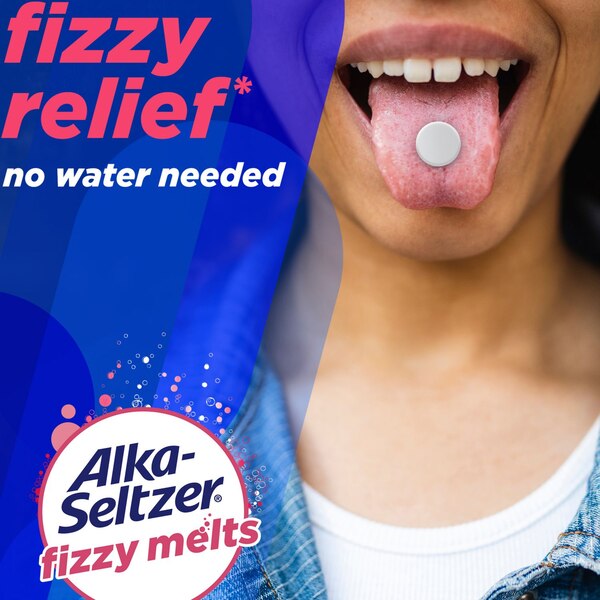 Alka-Seltzer Fizzy Melts Tablets Mixed Berry, 16 CT