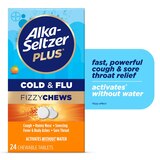 Alka-Seltzer Plus Fizzy Chews Cold & Flu Orange Tablet, 24 CT, thumbnail image