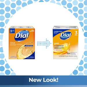Dial Antibacterial Deodorant Bar Soap, Gold