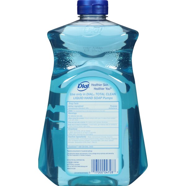 Dial Antibacterial Liquid Hand Soap Refill, Spring Water, 52 OZ