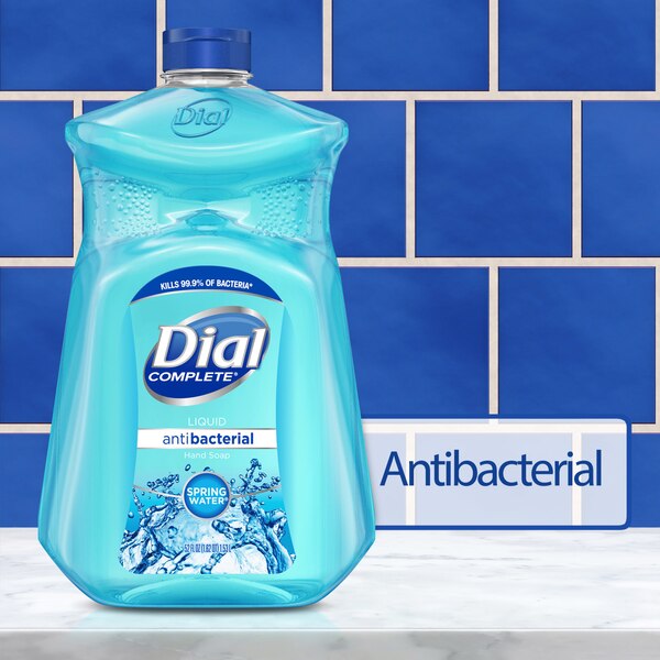 Dial Antibacterial Liquid Hand Soap Refill, Spring Water, 52 OZ