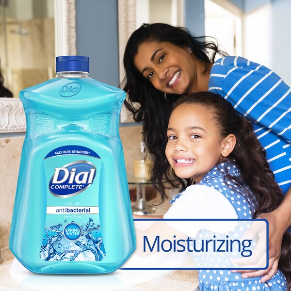 Dial Antibacterial Liquid Hand Soap Refill, Spring Water, 52 OZ