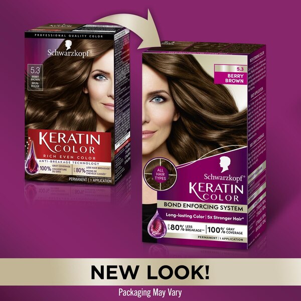 Schwarzkopf Keratin Color Permanent Hair Color Cream