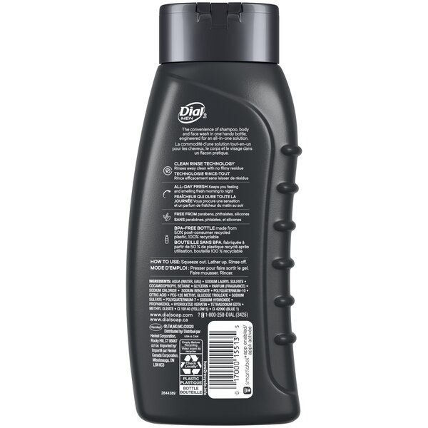 Dial for men Recharge - Gel de baño revitalizante 3 en 1