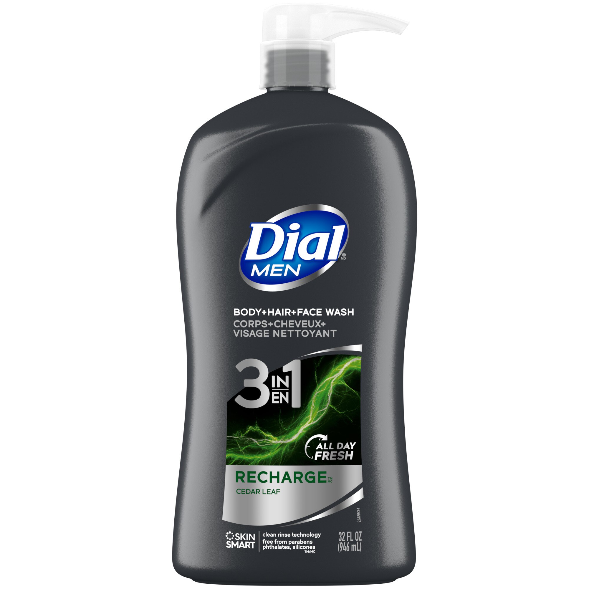 Dial Men 3 in 1 Body Wash, 32 OZ