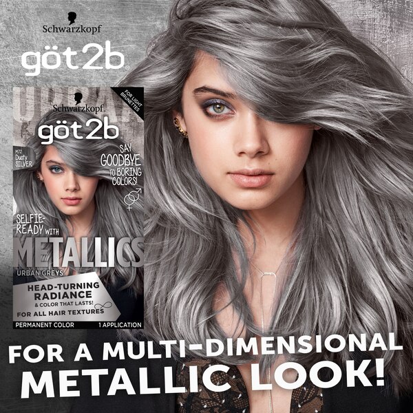 Got2b Metallic Permanent Hair Color, 4.6 OZ