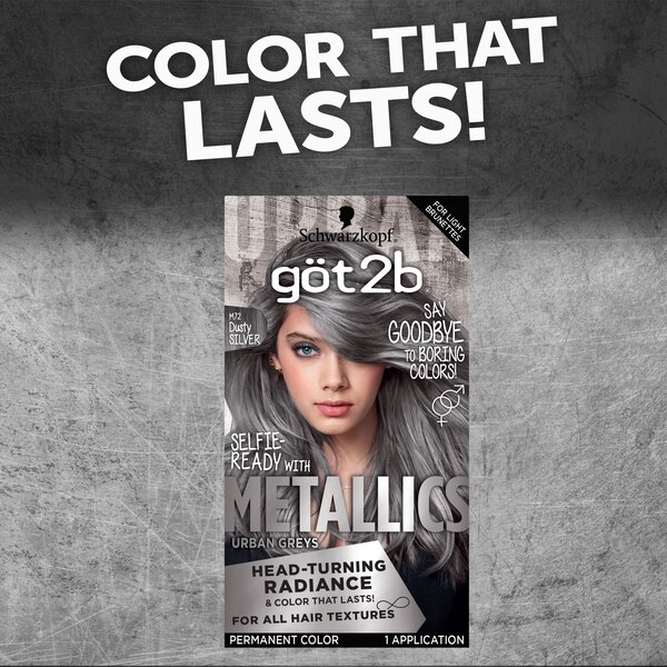 Got2b Metallic Permanent Hair Color, 4.6 OZ