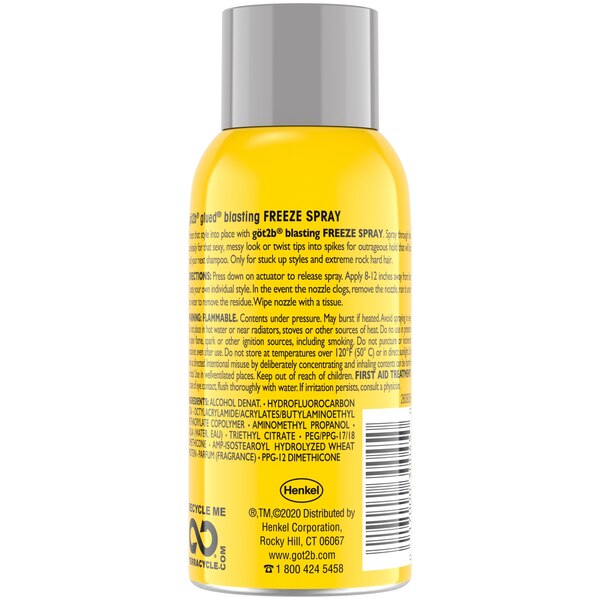 Got2b Glued Blasting Freeze Hair Spray, 2 OZ