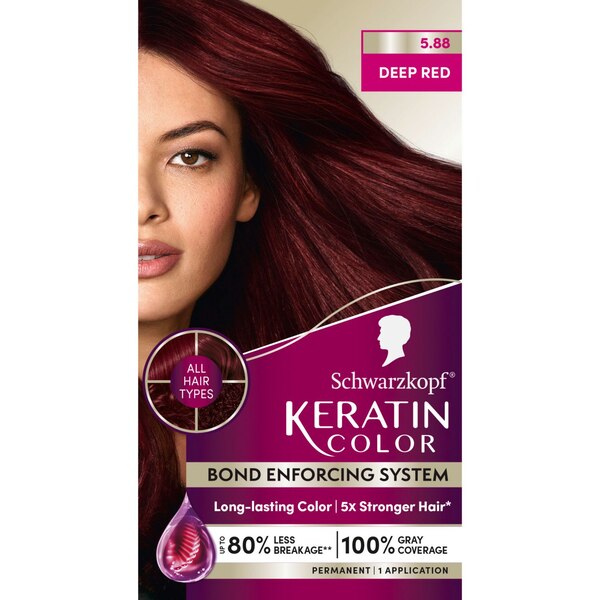 Schwarzkopf Keratin Color Permanent Hair Color Cream