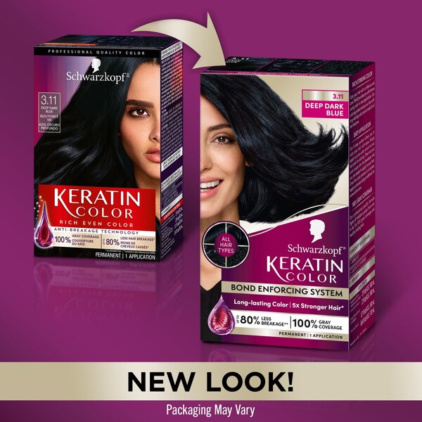 Schwarzkopf Keratin Color Permanent Hair Color Cream