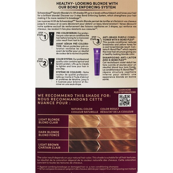 Schwarzkopf Keratin Blonde Permanent Hair Color