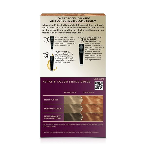 Schwarzkopf Keratin Blonde Permanent Hair Color