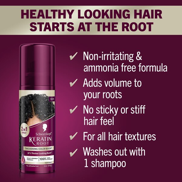 Schwarzkopf Keratin Temporary Root Hair Color Spray
