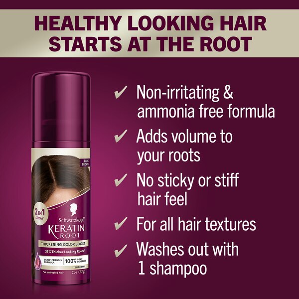 Schwarzkopf Keratin Temporary Root Hair Color Spray