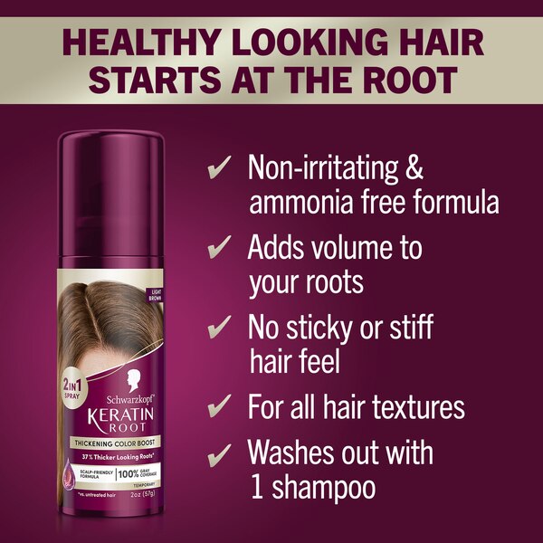 Schwarzkopf Keratin Temporary Root Hair Color Spray