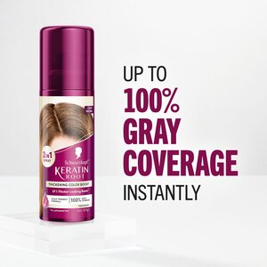 Schwarzkopf Keratin Temporary Root Hair Color Spray, Black, Light Brown, Dark Brown