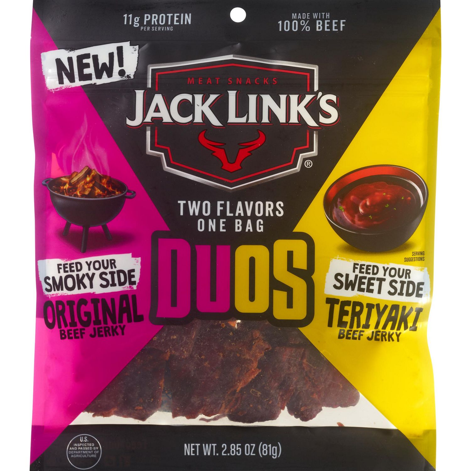 Jack Link's, Duos Original and Teriyaki, 2.8 oz