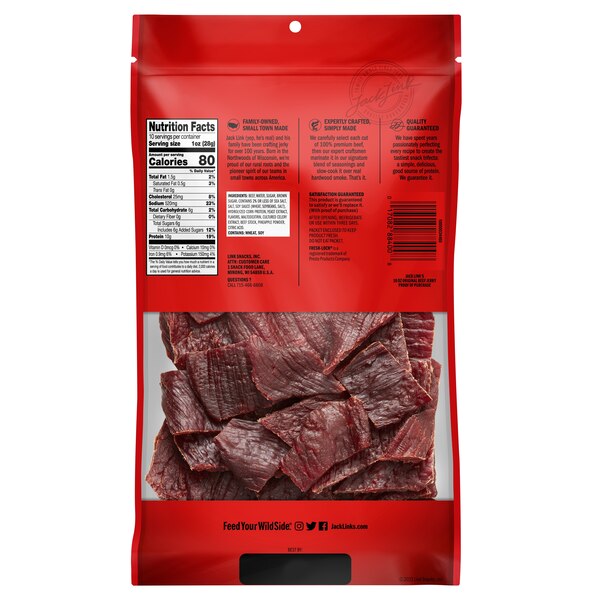 Jack Links Original Beef Jerky, 10 oz