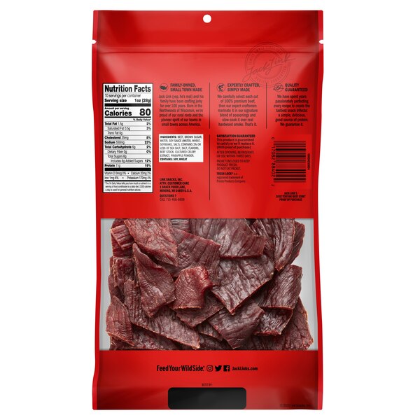 Jack Links Teriyaki Beef Jerky, 10 oz