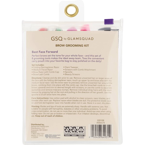 GSQ by GLAMSQUAD Travel Size Brow Grooming Kit