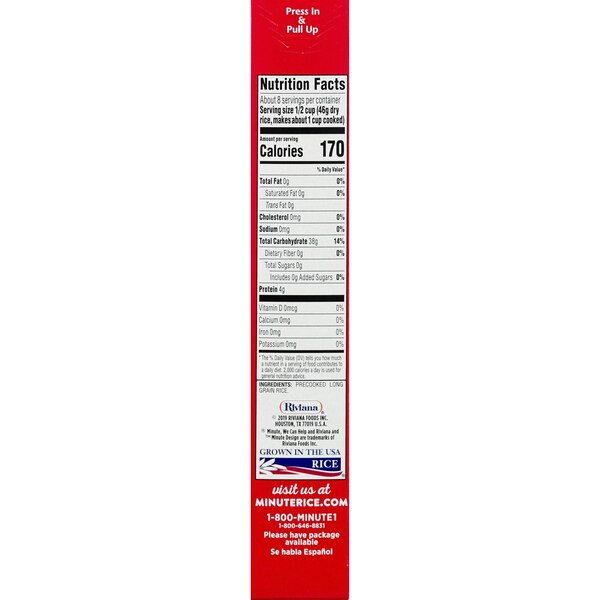 Minute Enriched Long Grain Instant White Rice, 14 oz