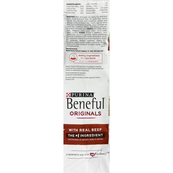 Beneful Originals Dog Food, Real Beef, 3.5 lb