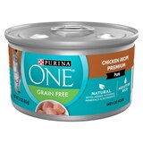 Purina ONE Grain Free Wet Cat Pate, Chicken Recipe - 3 oz, thumbnail image