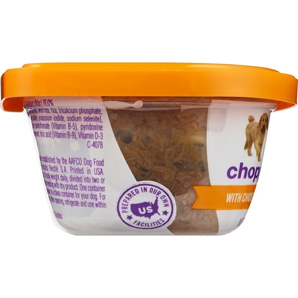Beneful Chopped Blends, Chicken, Carrots Peas & Wild Rice, 10 oz