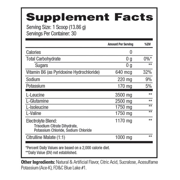 Xtend BCAA Blue Raspberry Ice Powder, 13.76 OZ