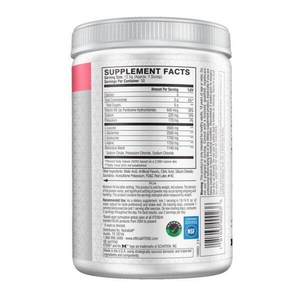 Xtend Scivation Bcaas Watermelon Diet Supplement Powder, 13.5 OZ