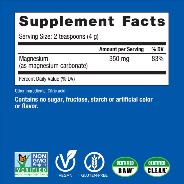 Natural Vitality Calm Magnesium Supplement Drink Mix, Unflavored, 4 OZ