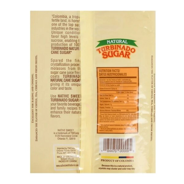Native Sweet Turbanado Sugar Natural (5 Lb. Bag)