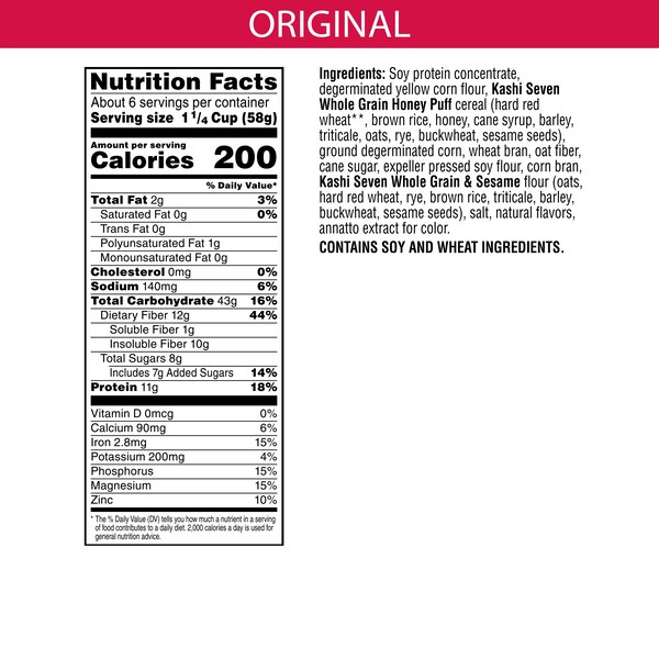 Kashi GO Original Breakfast Cereal, 13.1 oz