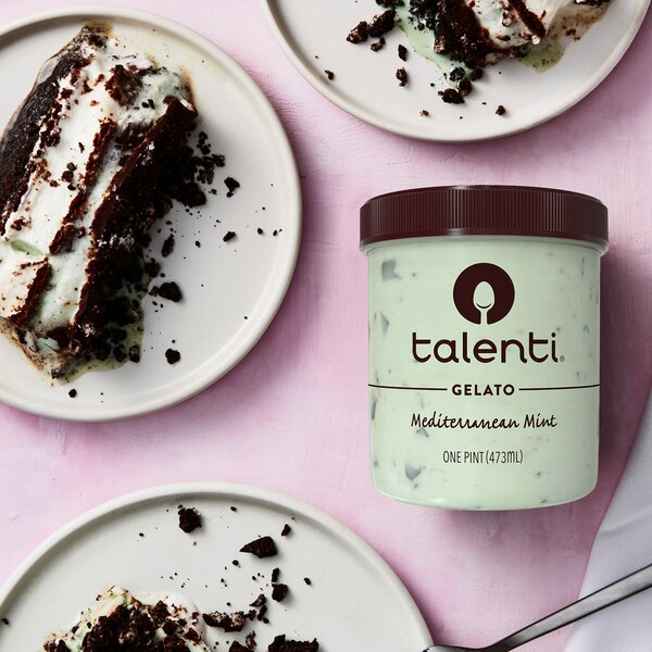 Talenti Mediterranean Mint Gelato For a Delicious Frozen Dessert, 11.1 oz