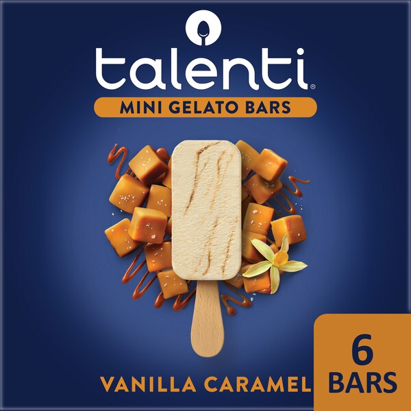 Talenti Vanilla Caramel Mini Gelato Dessert, 6 CT