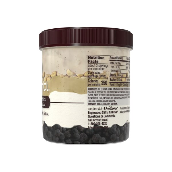 Talenti, Chocolate Cookie Batter Layer Gelato, 3.91 oz