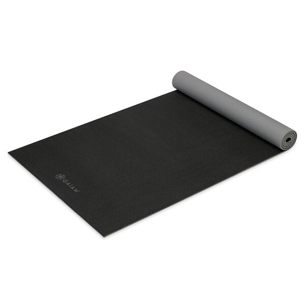 Gaiam 4mm Yoga Mat 2-Color Granite Storm