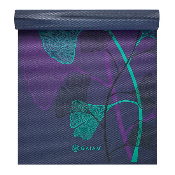 Gaiam 6mm Yoga Mat Lily Shadows