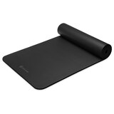 Gaiam 10mm Fitness Mat, Black, thumbnail image