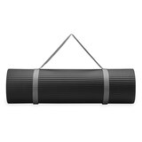 Gaiam 10mm Fitness Mat, Black, thumbnail image