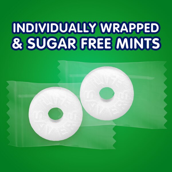 Life Savers Wint-O-Green Sugar Free Breath Mints Hard Candy, Bag, 2.75 oz