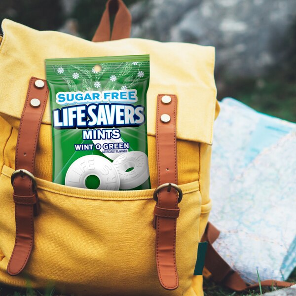 Life Savers Wint-O-Green Sugar Free Breath Mints Hard Candy, Bag, 2.75 oz
