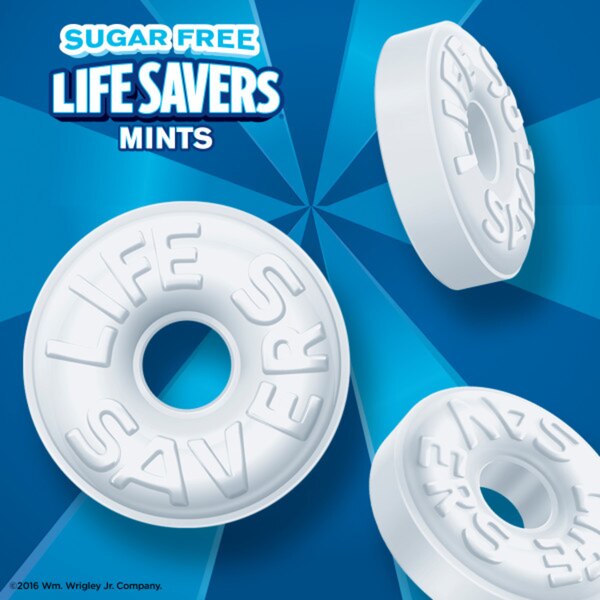 Life Savers Pep O Mint Sugar Free Candy Bag, 2.75 oz