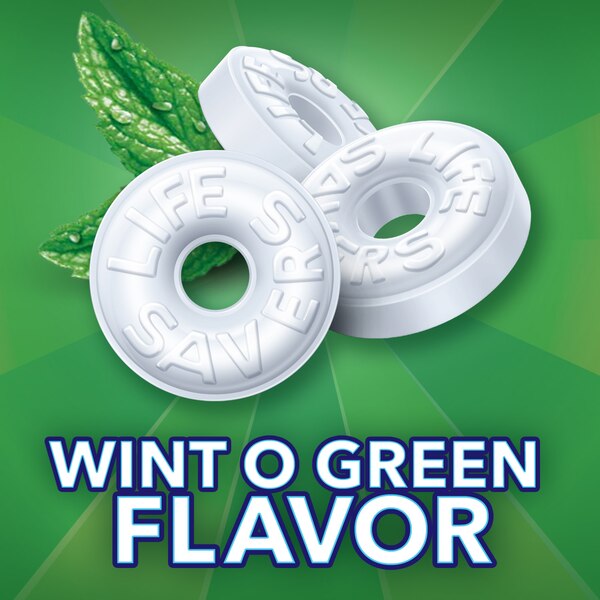 Life Savers Wint-O-Green Breath Mints Hard Candy, Party Size, Bag, 50 oz