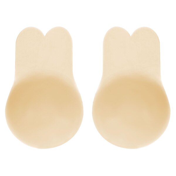 Forever 21 Bunny Ear Silicone Adhesive Braless Covers, Beige, One Size, 1 Pair