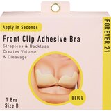 Forever 21 Front Clip Adhesive Bra, Beige, Size B, thumbnail image