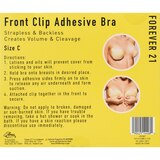 Forever 21 Front Clip Adhesive Bra, Beige, Size C, thumbnail image