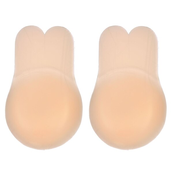 Forever 21 Bunny Ear Silicone Adhesive Braless Covers, Nude, One Size, 1 Pair