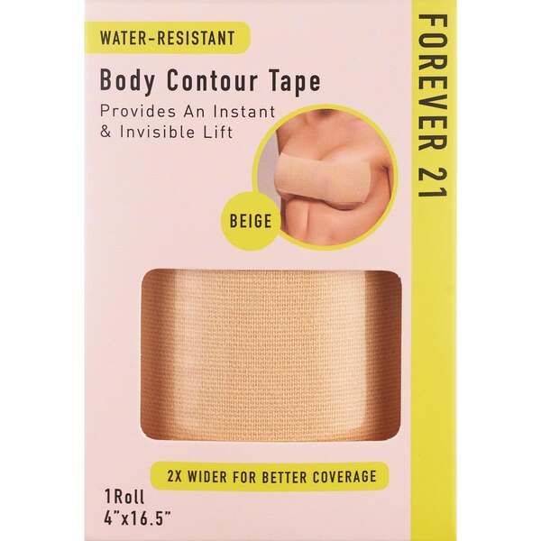 Forever 21 Body Contour Tape, Beige, 4 in. x 16.5 in. 